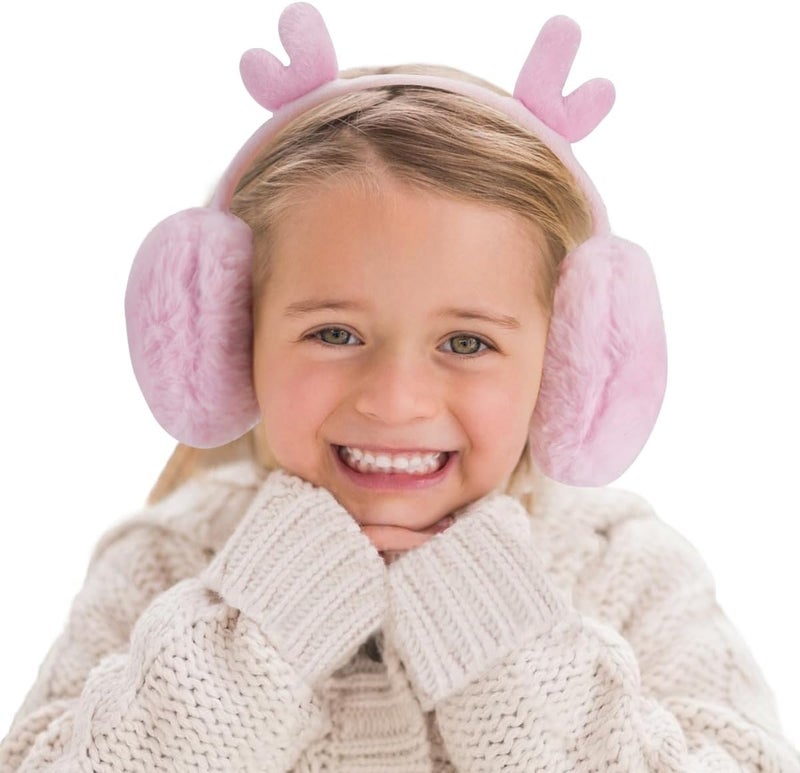 KEEPFLY Store Kids Girls Winter Earmuffs Warm Cute Plush Cat Ears Muffs Toddler Boys Ear Warmer Outdoor Ear Covers - Image 2